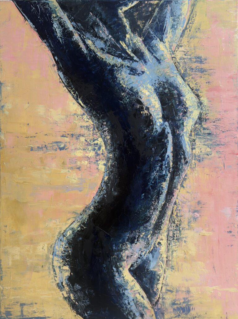 Przenikanie - obraz olejny na płótnie, 80x60 cm, Katarzyna Żebrakowska