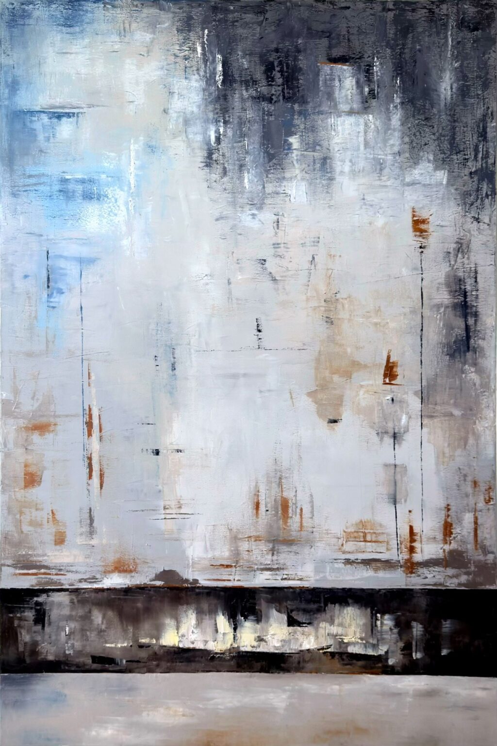 Szepty - obraz olejny na płótnie, 150x100 cm, Katarzyna Żebrakowska