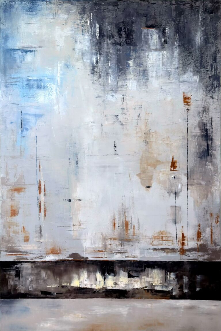 Szepty - obraz olejny na płótnie, 150x100 cm, Katarzyna Żebrakowska