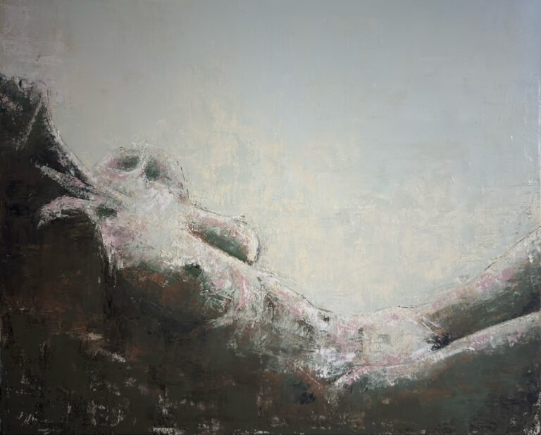 Zanurzenie - obraz olejny na płótnie, 90x110 cm, Katarzyna Żebrakowska